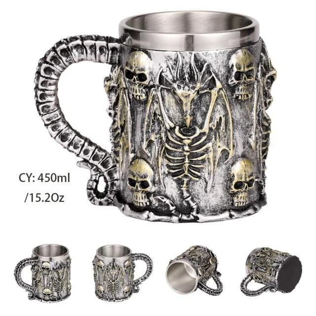 Necromancer Skull Mug