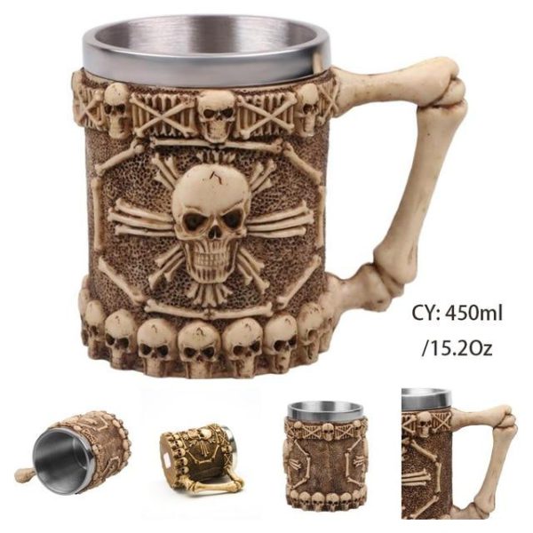 Necromancer Skull Mug