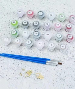 DIY Painting By Numbers Colorful Animals Oil Painting