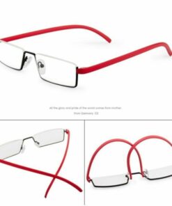 Unisex Comfy Light Half Frame Reading Glasses TR90 Resin Foldable Presbyopic Glasses