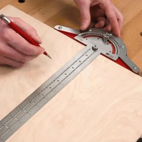 (FATHER'S DAY HOT SALE - SAVE 50% OFF) Adjustable Woodworkers Edge Rule