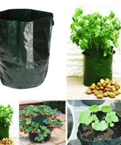 30L Large Capacity Potato Grow Planter PE Container Bag Pouch Tomato Vegetables Garden Outdoor