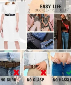 (Summer Hot Sale-50% OFF) Buckle-Free Invisible Elastic Waist Belts