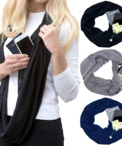 IScarf Multi-Way Infinity Sjaal Mei Pocket