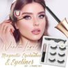 Next Level Magnetic Eyelashes and Eyeliner Set (3 Pairs Set)