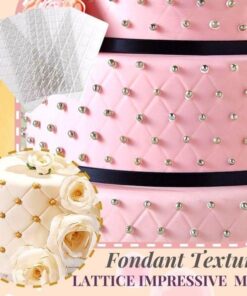 Fondant Texture Lattice Impression Mat (4pcs Set)