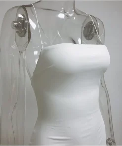 Black Embellished Diamante Trim Mini Dress