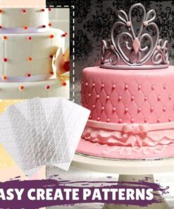 Fondant Texture Lattice Impression Mat (4pcs Set)