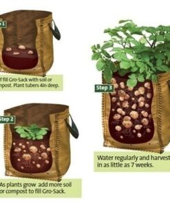 30L Large Capacity Potato Grow Planter PE Container Bag Pouch Tomato Vegetables Garden Outdoor
