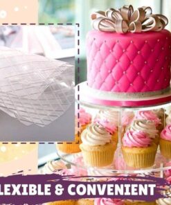 Fondant Texture Lattice Impression Mat (4pcs Set)