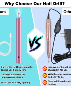 (50% OFF) 2021 Жаңыртылган профессионалдуу зымсыз портативдик USB кайра заряддалуучу тырмак жылгыгыч