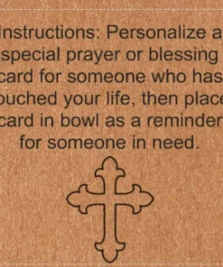 PRAYER BOWL DOUGH BOWL CROSS RELIGIOUS GIFTS