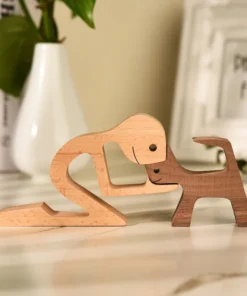 🐕😺Pet lover gifts |Wood sculpture |Table ornaments |Carved wood decor | Pet memorial | For puppies | Mother's Day Gift