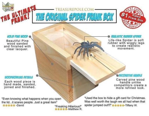 🔥SUMMER HOT SALE🔥Super Funny Crazy Spider Box Box Prank