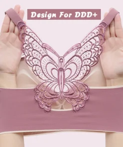 Butterfly Embroidery Wirefree Braš„Buy 2 FREE SHIPPING