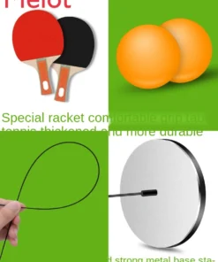 Multifunctional elastic table tennis training device