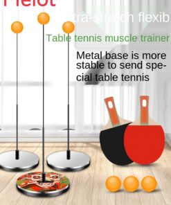 Multifunctional elastic table tennis training device