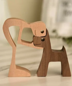 🐕😺Pet lover gifts |Wood sculpture |Table ornaments |Carved wood decor | Pet memorial | For puppies | Mother's Day Gift