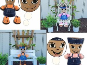 Country Kid People Planter