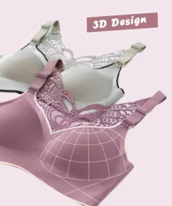 Butterfly Embroidery Wirefree Braš„Buy 2 FREE SHIPPING