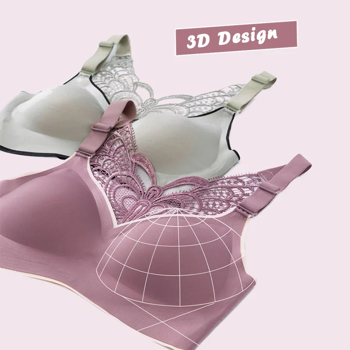 Butterfly Embroidery Wirefree Braš„Buy 2 FREE SHIPPING