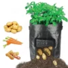 30L Large Capacity Potato Grow Planter PE Container Bag Pouch Tomato Vegetables Garden Outdoor