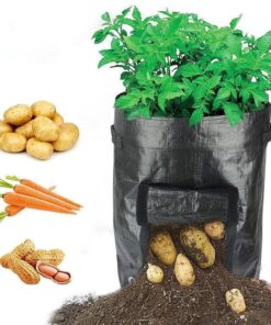 30L Large Capacity Potato Grow Planter PE Container Bag Pouch Tomato Vegetables Garden Outdoor