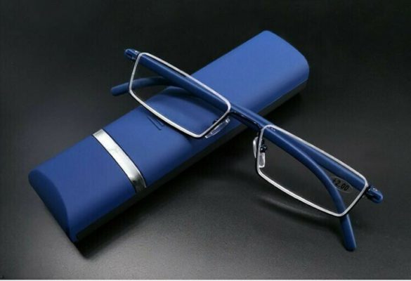 Unisex კომფორტული მსუბუქი ნახევარჩარჩოიანი კითხვის სათვალე TR90 ფისოვანი დასაკეცი პრესბიოპური სათვალეები