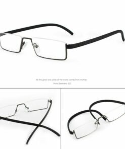 Unisex Comfy Light Half Frame Reading Glasses TR90 Resin Foldable Presbyopic Glasses