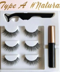 Next Level Magnetic Eyelashes and Eyeliner Set (3 Pairs Set)