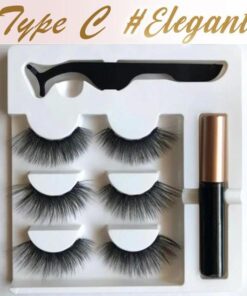 Next Level Magnetic Eyelashes and Eyeliner Set (3 Pairs Set)