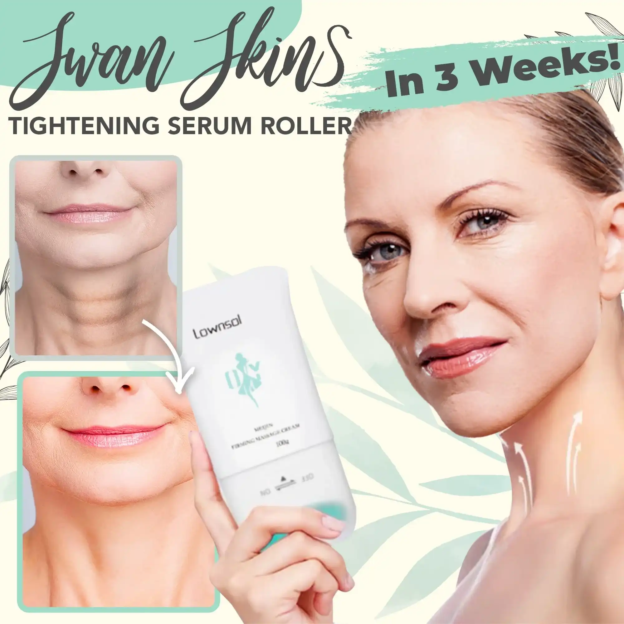 Swan Skin Tightening Serum Roller