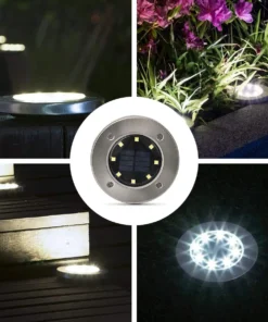 15 LED Solar Ground Lights(Made in America)