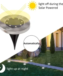 15 LED Solar Ground Lights(Made in America)