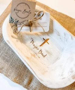 PRAYER BOWL DOUGH BOWL CROSS RELIGIOUS GIFTS