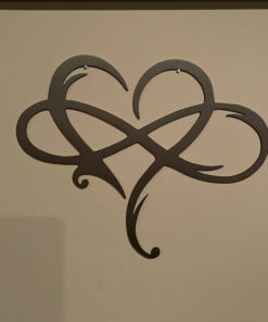 Infinity heart - Steel wall decor Metal Wall art