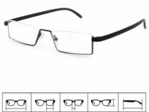 Unisex Comfy Light Half Frame Reading Glasses TR90 Resin Foldable Presbyopic Glasses