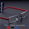 Unisex Comfy Light Half Frame Reading Glasses TR90 Resin Foldable Presbyopic Glasses