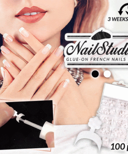 (💥MOTHER'S DAY PROMOTION BIG SALE 50% OFF!) Nail Studio White French Nails Extension