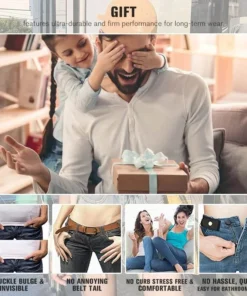 (Summer Hot Sale-50% OFF) Buckle-Free Invisible Elastic Waist Belts