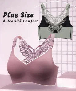 Butterfly Embroidery Wirefree Braš„Buy 2 FREE SHIPPING
