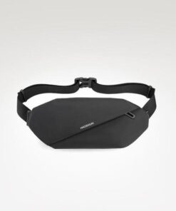 Oblique Zipper Cross Body Bag