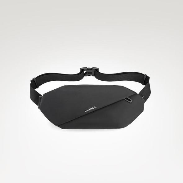 Oblique Zipper Cross Body Bag