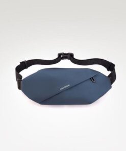 Oblique Zipper Cross Body Bag