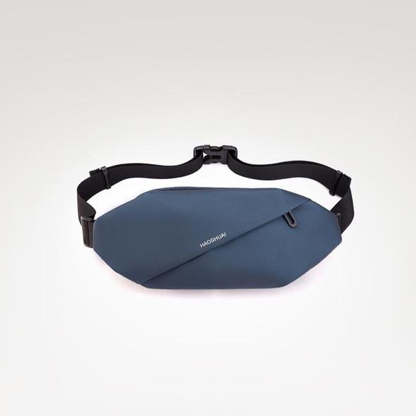 Oblique Zipper Cross Body Bag