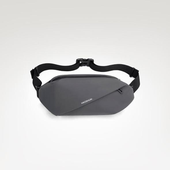 Oblique Zipper Cross Body Bag