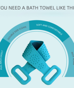 (🔥Hot Summer Sale - 50% OFF) Silicone Bath Towel- Fa'atau 2 Maua Fa'aopoopo 10% OFF