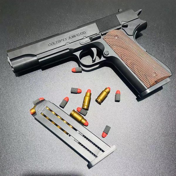 💥Venta de verán con 50 % de desconto💥 Pistola de xoguete de bala suave de expulsión de carcasa Glock e M1911