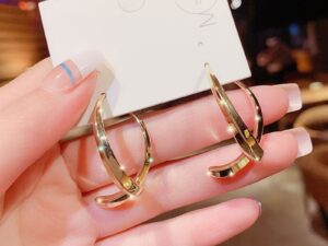 (Summer Flash Sale- 50% OFF) Simple Curved Earrings