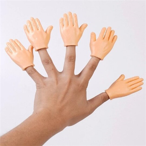 Funny Little Finger Latex Gloves Cat Massage Tool Toy